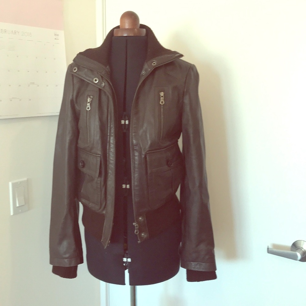Leather Bomber